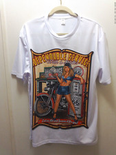 Father's Day Novelty Short Sleeve Motorcycle/Women Attendant Tee Shirt Size XL