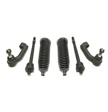 6 Pc Inner Outer Tie Rod Rack End Bellow Boot Kit for F150 Navigator Expedition