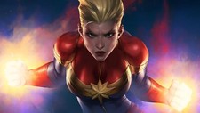 Superheroes captain marvel superheroes artist Stitched Gaming Mat Desk 17117