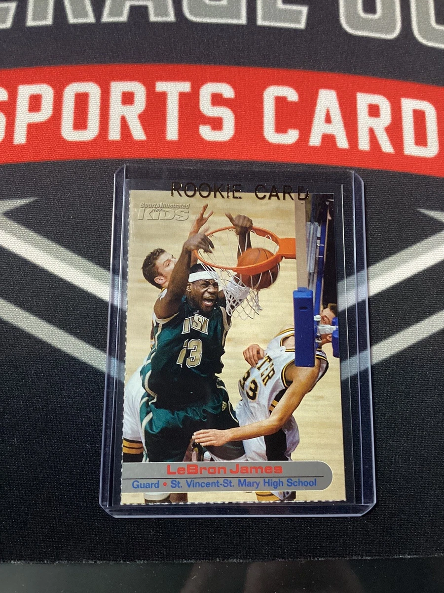 Lebron james sports hotsell illustrated rookie card