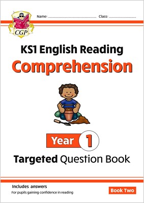 KS1 Year 1 English Targeted Reading Comprehension Book 2 wit Answer Ages 5-6 CGP