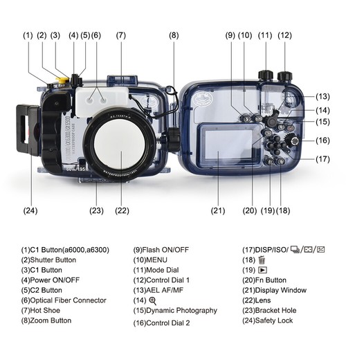 Sea frogs Waterproof Housing Diving Protective Underwater I7P2 - Picture 2 of 9