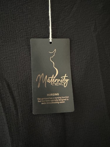 Next Trendy Black Maternity & Nursing Dress - Size L / 16 - 18, BNWTGs - Picture 3 of 5