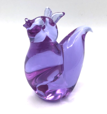 Licio Zanetti Murano/Venetian Alexandrite Glass Neodymium Figurine