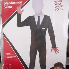 Skinz Butler Bodysuit Halloween Dance  Stage Fancydress Costume 8-10 