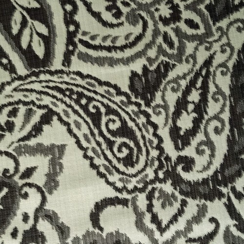 WOVEN GRAY IVORY PAISLEY JACQUARD HEAVYDUTY UPHOLSTERY FABRIC $7.95/YD BTY 328FS - Picture 5 of 7