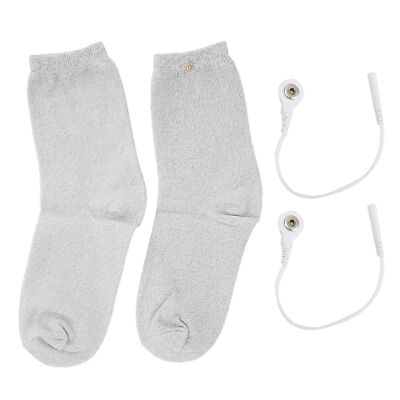 Conductive Grounding Socks Seamless Conductive Socks 1 Pair Silver  I