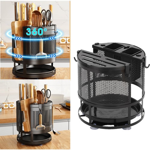 360 °rotation Knife Holder Stand for Knives kitchen Multi-functiona ...