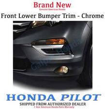 Genuine Oem Honda Pilot Chrome Front Bumper Trim 2016 - 2018 08f23-tg7-100