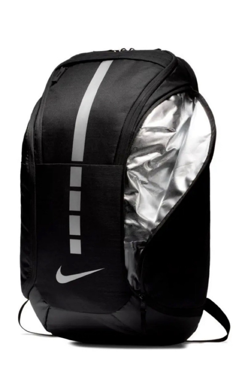 Nike Hoops Elite Pro Backpack Basketball Black Metallic Silver
