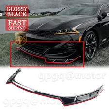 For Kia K5 GT GT-line 2020-2024 Glossy Black V2 Style Front Bumper Lip Splitter