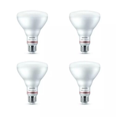 Philips Light Bulb Daylight BR30 LED 65W Equivalent Dimmable Smart WiFi 4 Pack