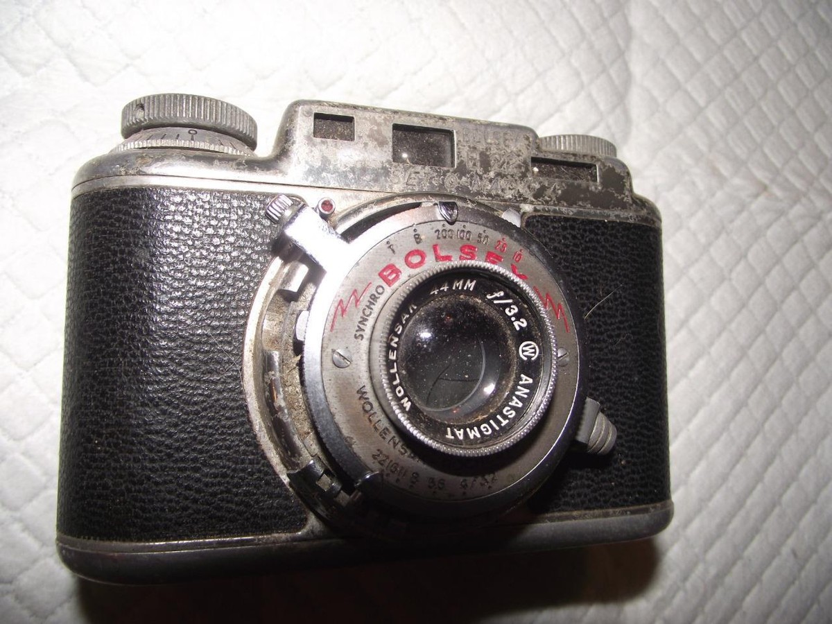 ボルシー BOLSEY B22 Bolsey B-22 Set-O-Matic 35MM FILM RANGEFINDER CAMERA w/Wollensak