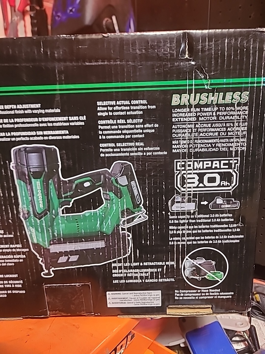 Metabo HPT 18V MultiVolt Cordless Finish Nailer Kit 16 Gauge NT1865DMSM 717709026186 eBay
