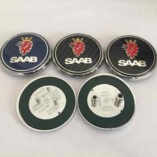 1pc 68mm SAAB car front hood bonnet emblem rear Truck badge sticker car styling
