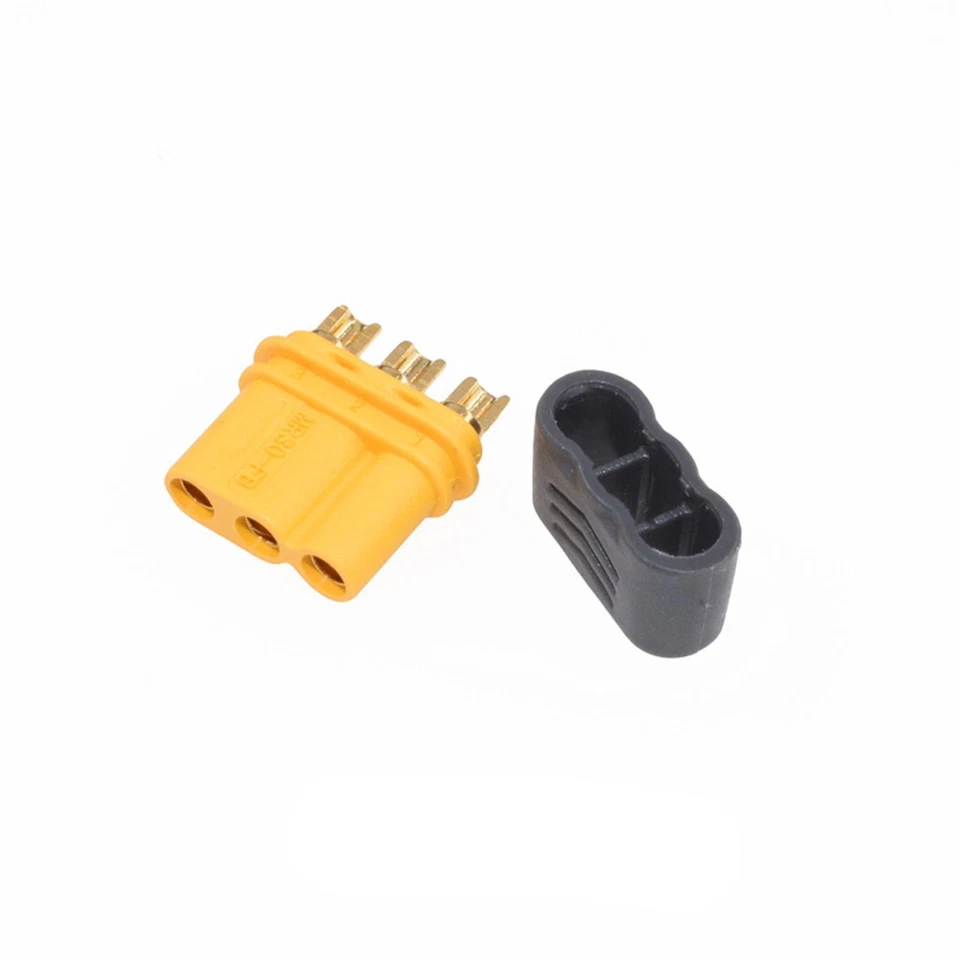 10Pcs Amass MR30 Connector Plug With Sheath Female & Male For RC Lipo Battery x - Image 4 of 4