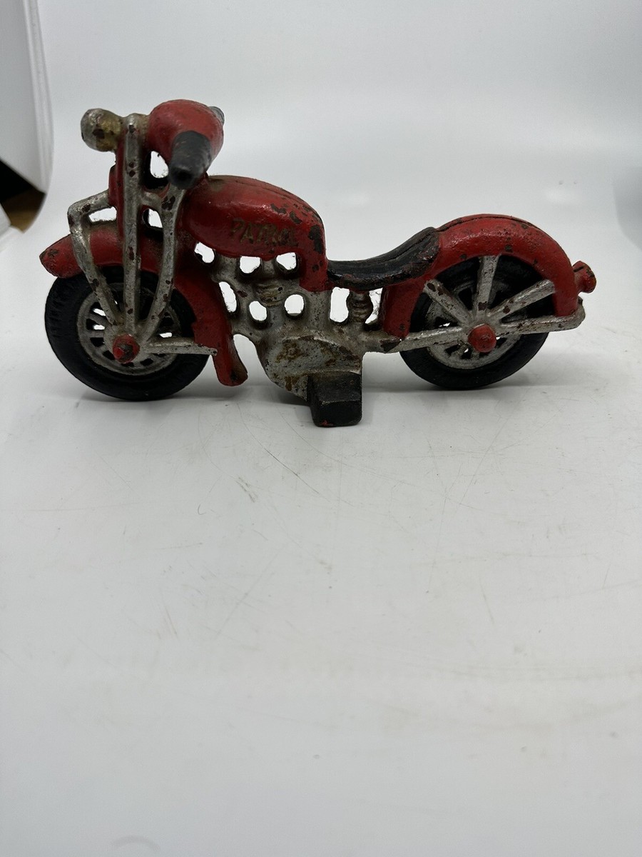 Popeye Motorcycle Sailor Man Motorbike Bike Statue Cast Iron JUST