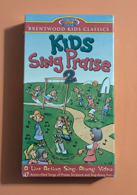 Kids Sing Praise 2 (1989 VHS) Vtg 80s Brentwood Kids Live Action Sing-Along Tape
