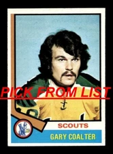1974-75 Topps Hockey 6-264 EX/EX-MT Pick From List All PICTURED vvp qq1 qq5