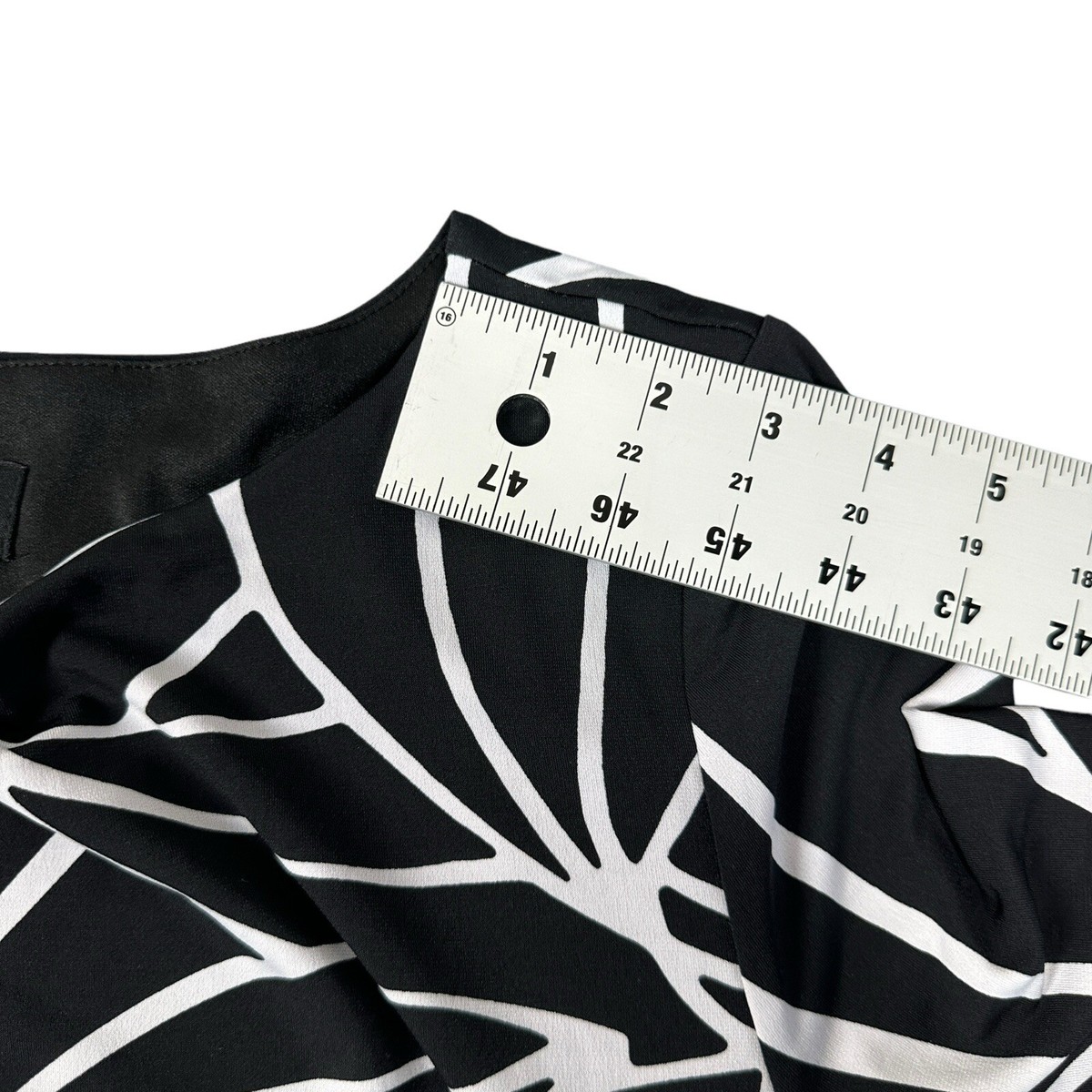 Rekucci Fit Flare Dress Womens Size 12 Stretchy Black White Geometric Floral | eBay Rekucci Fit Flare Dress Womens Size 12 Stretchy Black White Geometric Floral | eBay