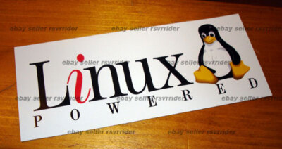 Linux powered software os decal sticker | eBay