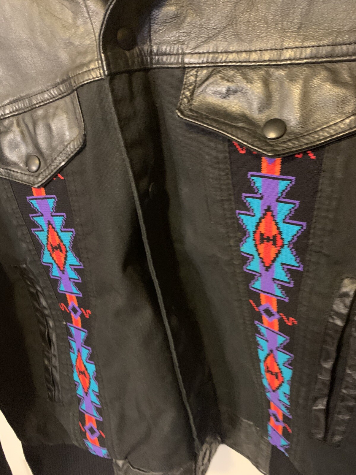 Vintage David James Native Pattern Jacket Blacksm… - image 6