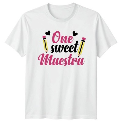 One Sweet Maestra Damen T-Shirt Spanisch Lehrer Unterricht Wertschätzung Tag