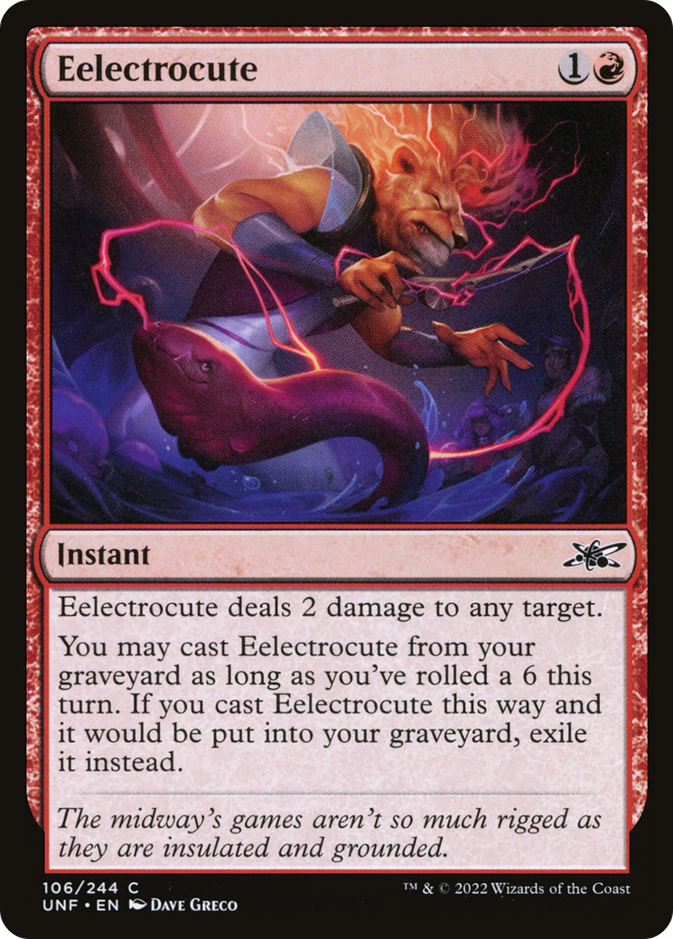 Eelectrocute #106 (LP) Unfinity UNF Magic MTG