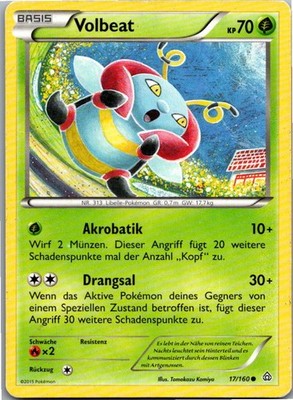 Pokemon Volbeat 17/160 Protoschock Deutsch