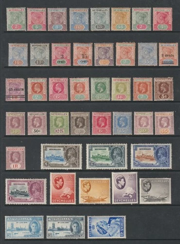 SEYCHELLES MINT & USED BARGAIN LOT ON THREE PAGES (M/U)