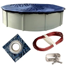 Winter Block 10’ ft. Round Pool Winter Cover for Above Ground Pools – 8-Year ...