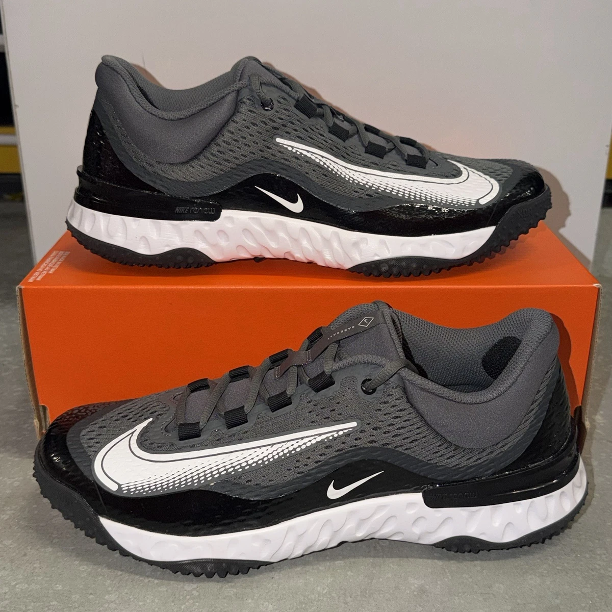 Las mejores ofertas en Nike Alpha Huarache Elite 4 TF Black White