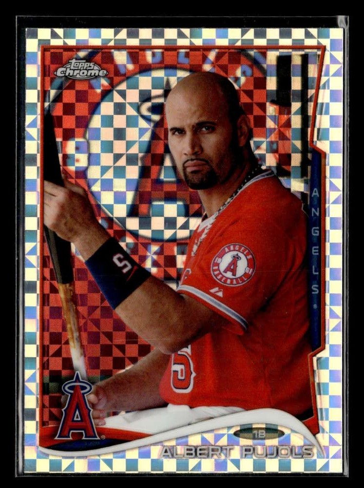 2014 Topps Chrome Albert Pujols X-Fractor #130 Angels UZ2050