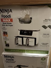 Ninja Foodi MAX Dual Zone AF400UKWH 9.5L Air Fryer White 6 Functions
