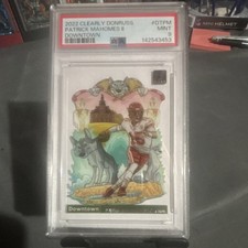 Panini Clearly Donruss Downtown Patrick Mahomes II #DT-7 PSA 9