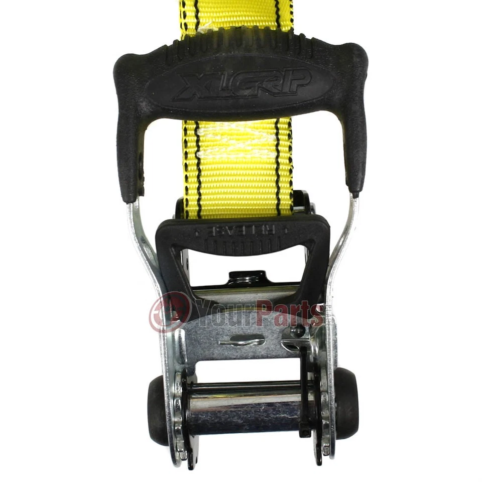 12 Ft Ratcheting Tie Down Straps 4 Pack XL Grip 1000lbs Load Limit S-Hook 89994 - Image 2 of 4