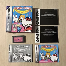 Hello Kitty Happy Party Pals CIB Complete In Box Nintendo GBA Game Boy Advance
