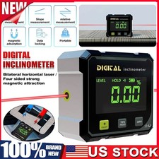 Digital Angle Finder with Electronic Laser 4-Side Magnetic Angle Gauge US