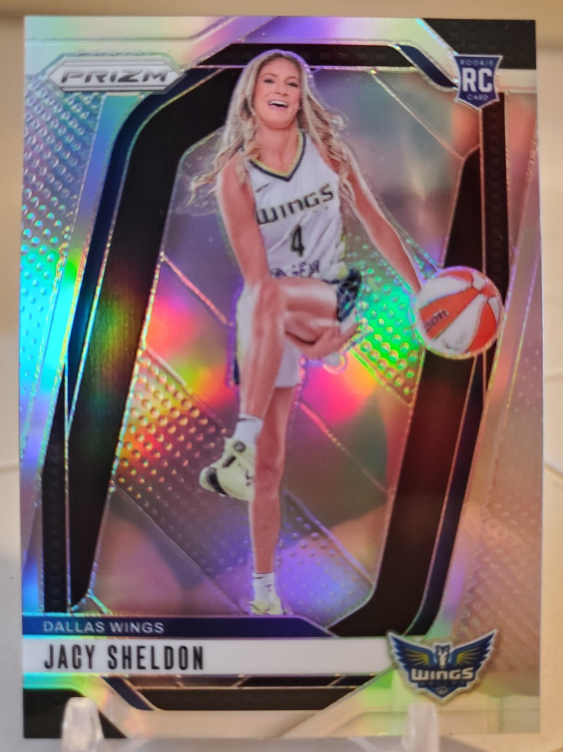 2024 Prizm WNBA JACY SHELDON Silver Prizm Refractor Rookie Card #141 WINGS RC