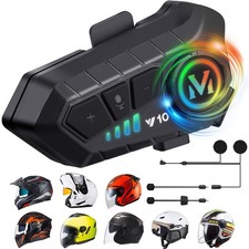 Motorcycle Helmet Speakers High Battery Life Helmet Headphone IPX6 Automatic ...