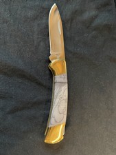 Buck 112 BCCI Drop Point With Willow Creek Jasper Scales From Idaho