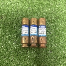  Littlelfuse FLNR-6-1/4 6-1 250V Dual Element Time-Delay Fuse Lot Of 3  