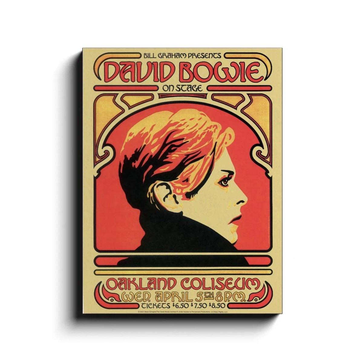DAVID BOWIE - Oakland, Us - 5 april 1978 - concert poster -075