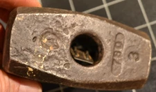 ATHA - 3# - DRILLING HAMMER HEAD - CAT#780 - BLACKSMITH - GOOD CONDITION