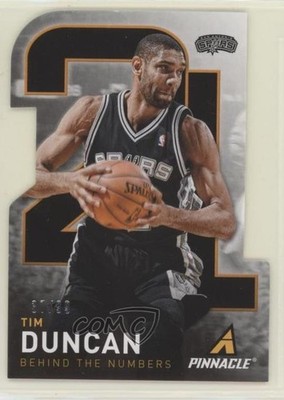 2013-14 Panini Pinnacle Behind The Numbers Die-Cut 37/99 Tim Duncan #1 HOF 0lm
