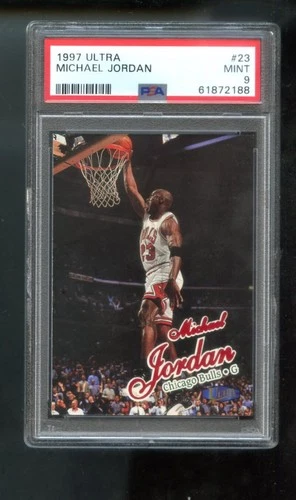 1997-98 Fleer Ultra #23 Michael Jordan PSA 9 Graded Basketball Card NBA 97 1998