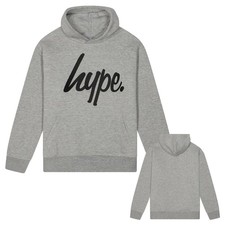 HYPE - Boys Gray Hoodie Soft Cotton Casual Kids Sweatshirt Pullover