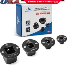 Low Profile Socket Adapter Set 8PC Magnetic Grip Precision Fit Confined Space US
