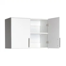 Prepac Elite 32 in. 2-Door Engineered Wood Stackable Wall Cabinet in White