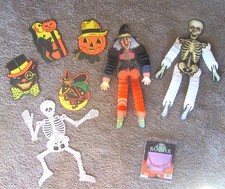 BEISTLE  More Halloween Decoration Lot Die Cut, Some Vtg. 1990's- 9-Piece Lot